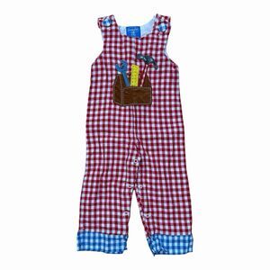 Mud Pie Baby Boys One-Piece Overall / Romper Size: 12–18 Months